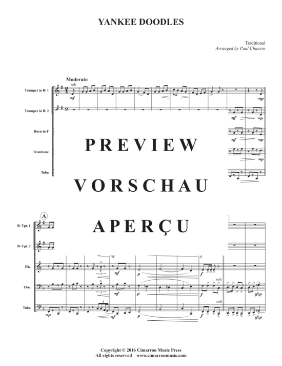 Produktgalerie: Seite 3 von 15 Yankee Doodles , , (Blechbläserquintett)