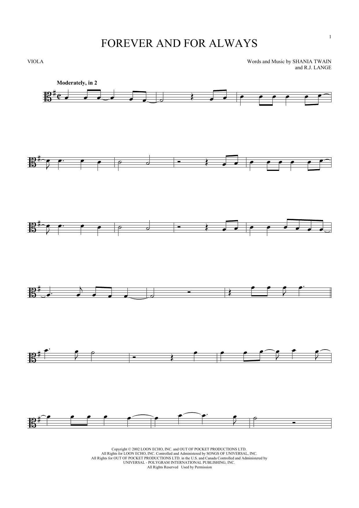 Product gallery: Page 1 of 1 Forever And For Always, Shania Twain