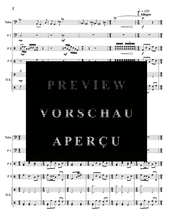 Produktgalerie: Seite 6 von 11 Concerto, , (Tuba Solo + Percussion)