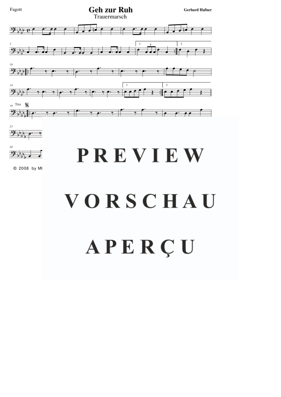 Product gallery: Page 6 of 11 Geh zur Ruh, , (large wind orchestra)