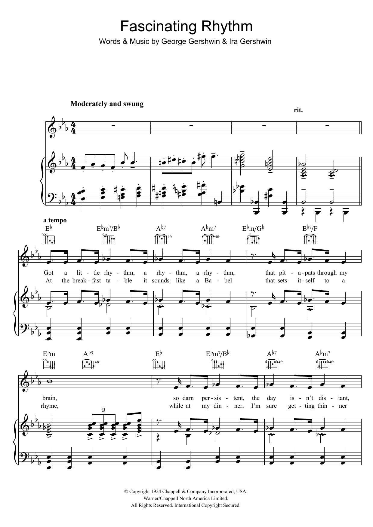 Product gallery: Page 1 of 1 Fascinating Rhythm, George Gershwin