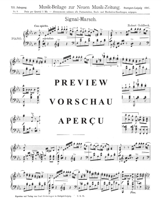 Product gallery: Page 2 of 3 Signal-Marsch , , Piano Solo