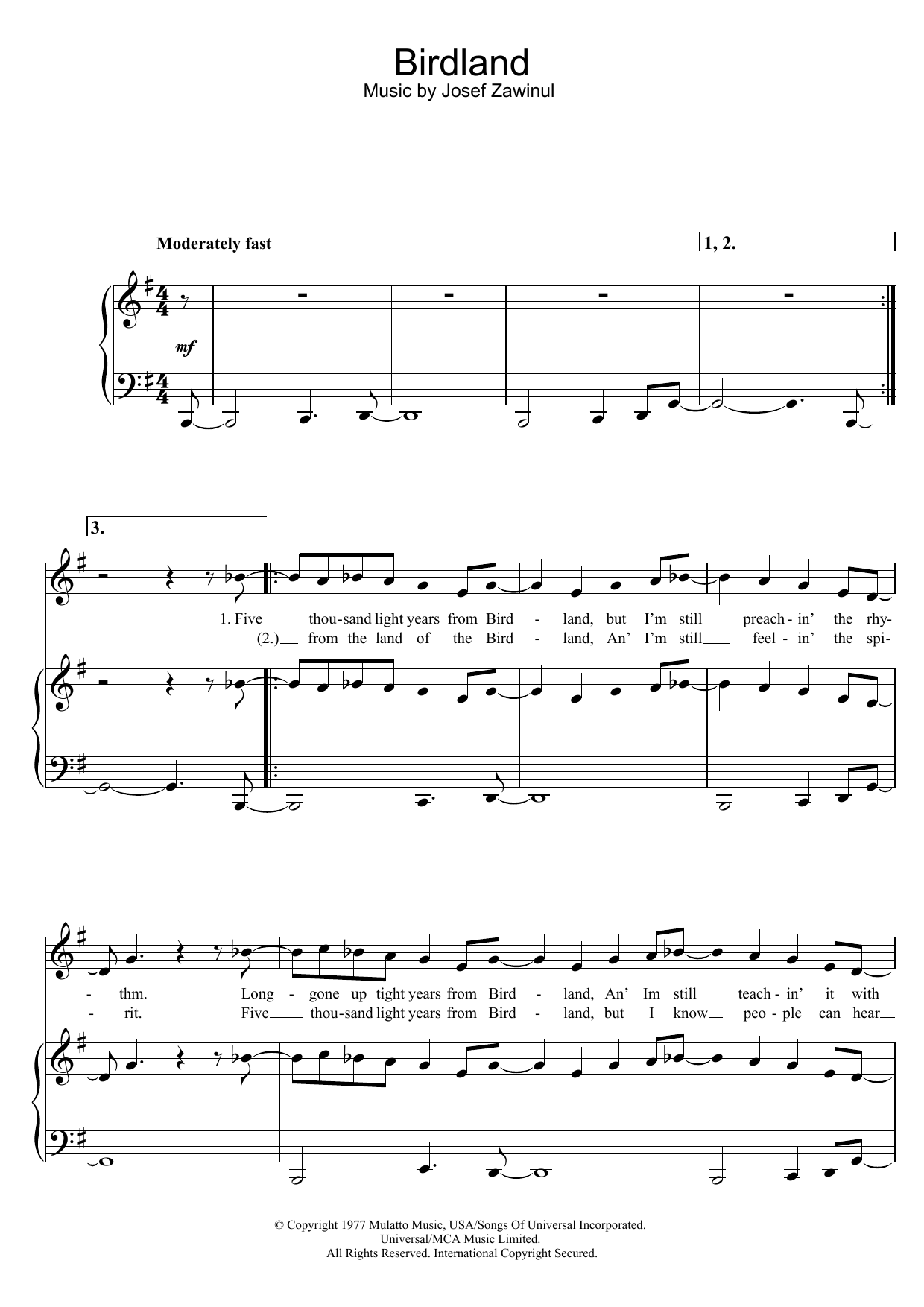 Produktbild zu: Birdland