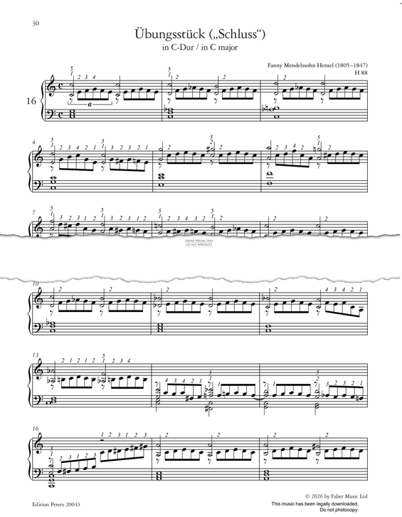 Produktbild zu: Übungsstück - Fanny Hensel