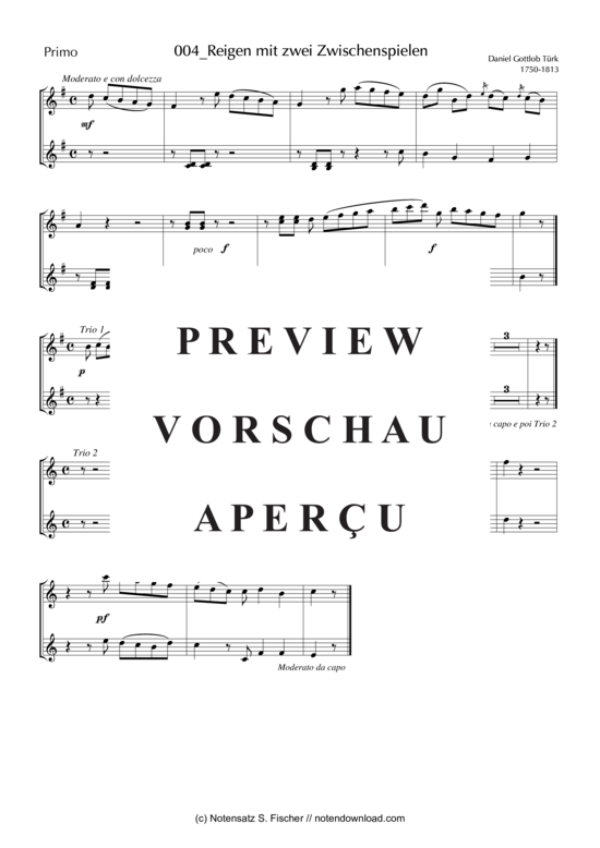 Produktgalerie: Seite 3 von 3 Reigen mit zwei Zwischenspielen , , (Klavier vierhändig)