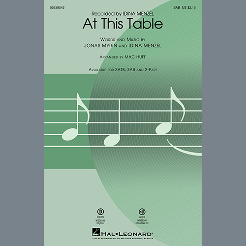 Product picture to: At This Table (arr. Mac Huff)