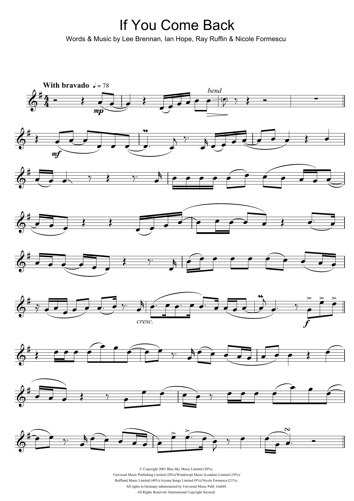 Product gallery: Page 1 of 1 If You Come Back, Blue