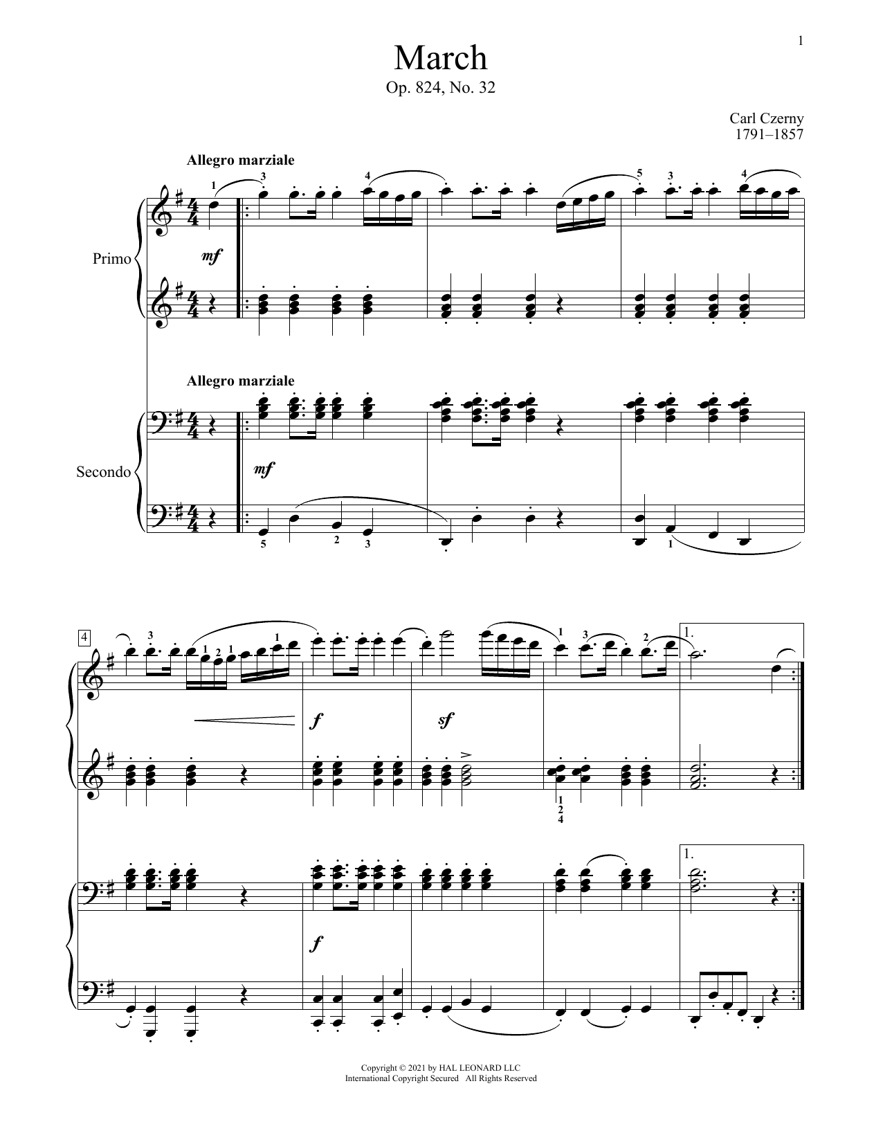 Produktbild zu: March, Op. 824, No. 32
