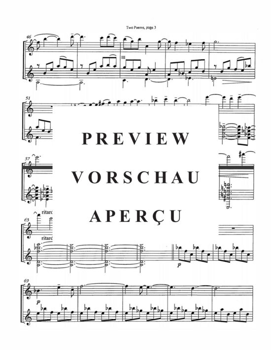Product gallery: Page 6 of 21 Two Poems , , (flute and guitar)