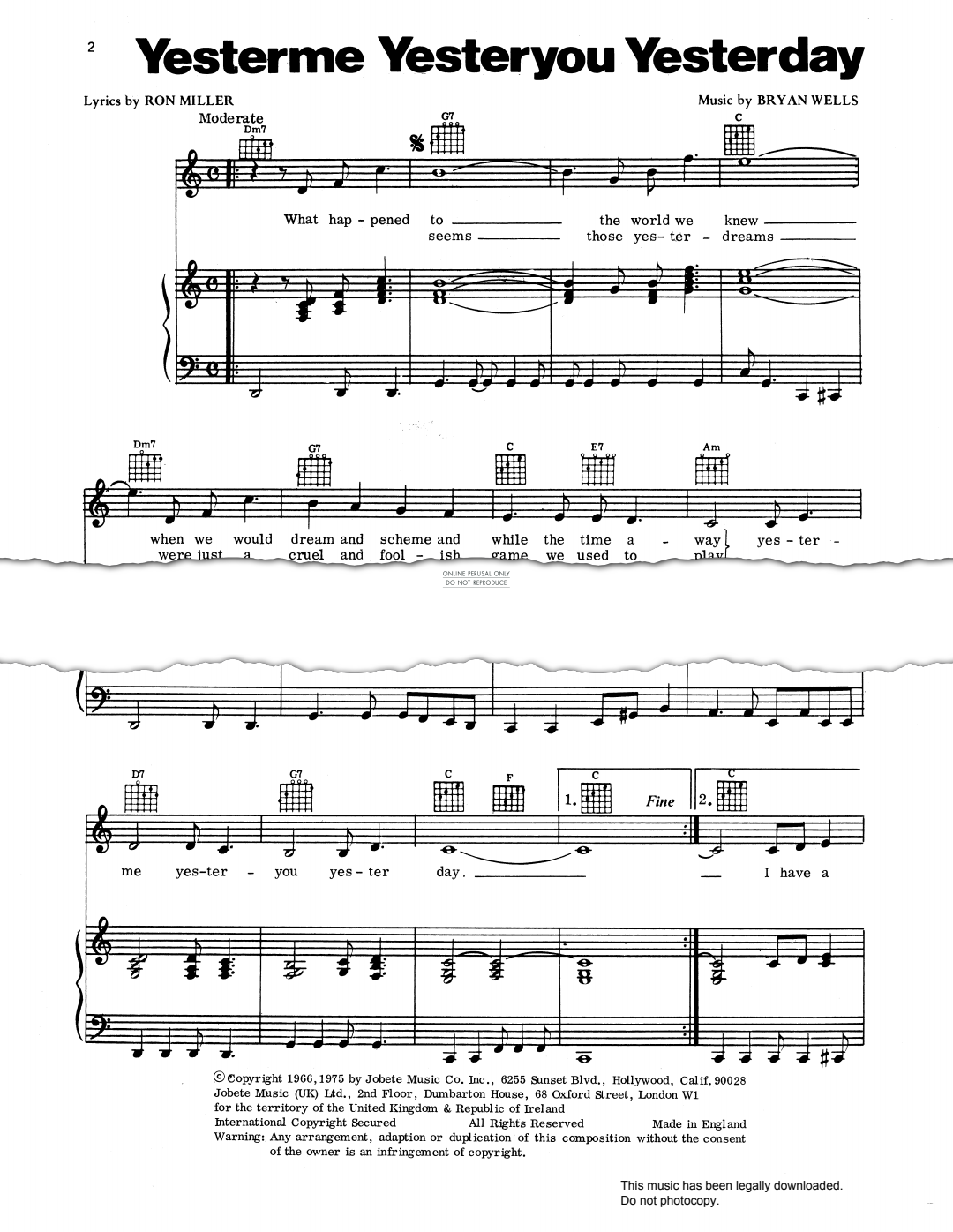 Produktbild zu: Yester-Me, Yester-You, Yesterday
