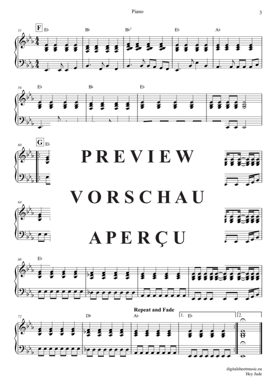 Product gallery: Page 18 of 18 Hey Jude , Beatles, The, (clarinet trio + piano)