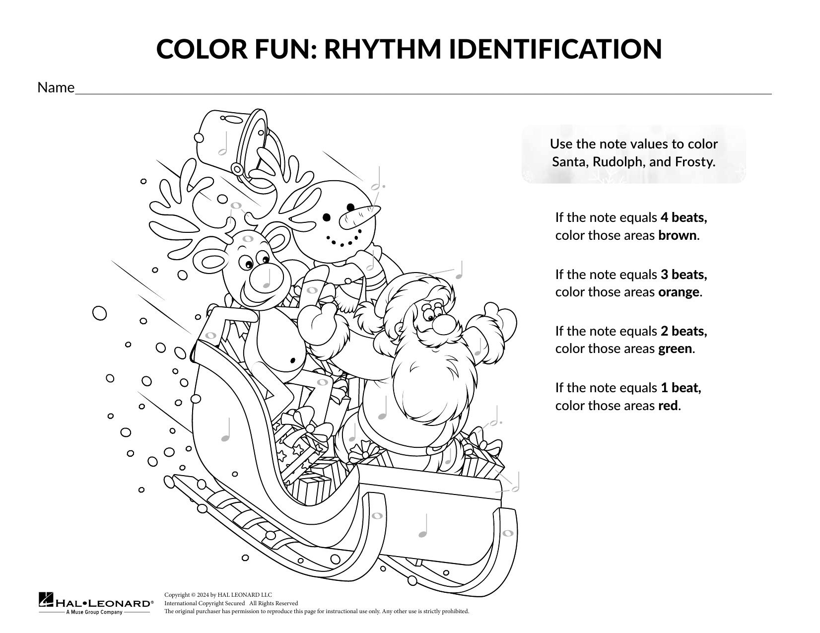 Produktgalerie: Seite 1 von 1 Color by Rhythm: Santa's Sleigh, Brittany McCorriston