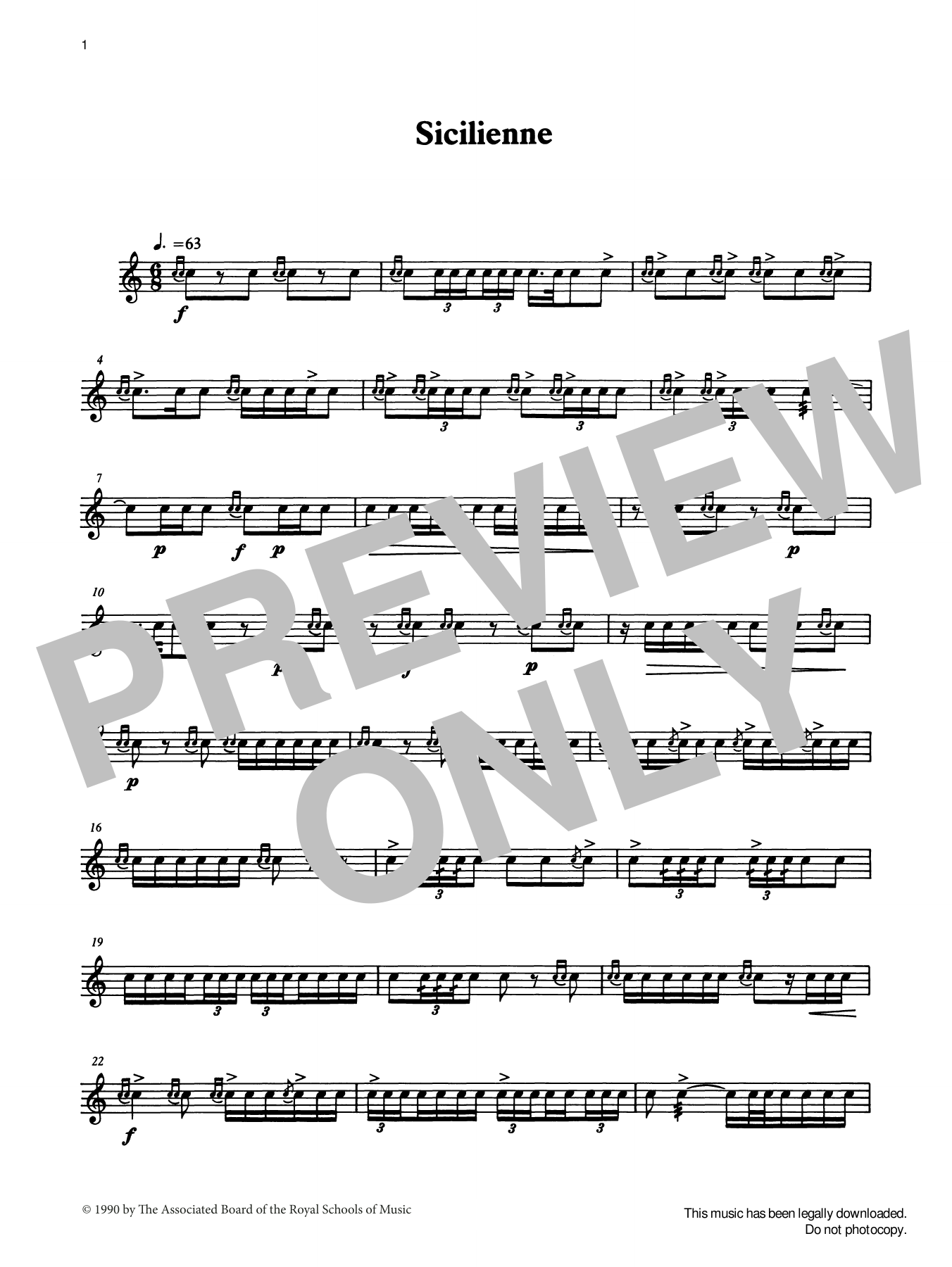 Produktgalerie: Seite 1 von 1 Sicilienne from Graded Music for Snare Drum, Book IV, Ian Wright and Kevin Hathaway, Percussion