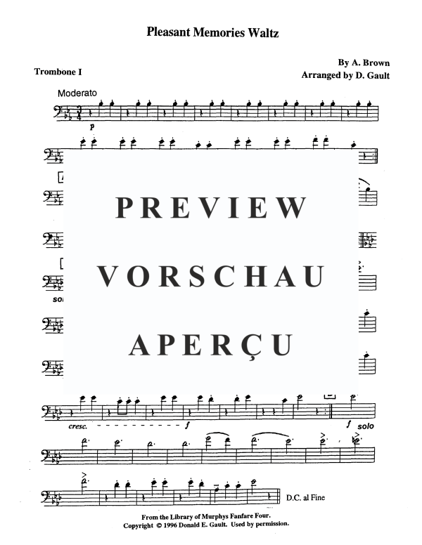 Produktgalerie: Seite 11 von 11 Pleasant Memories Waltz, , Blechbläser Quartett