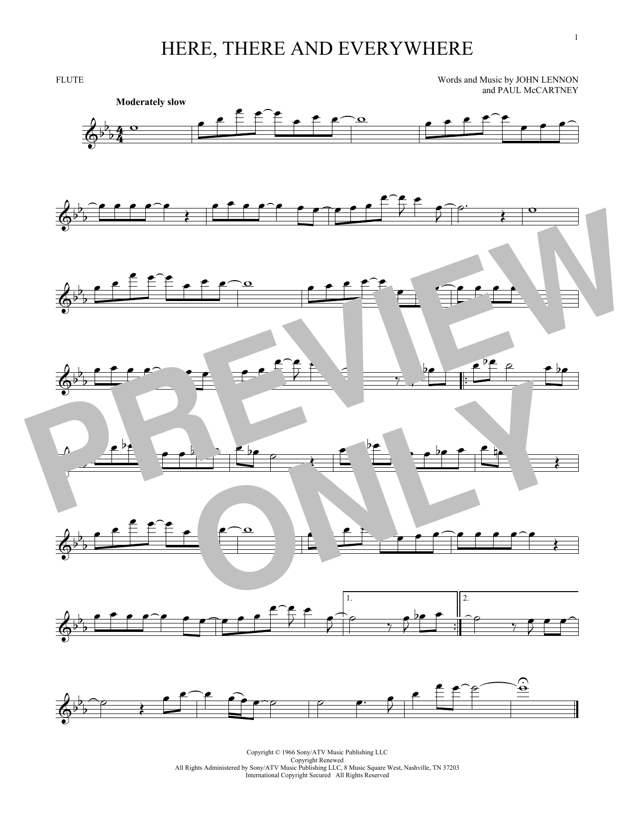 Product gallery: Page 1 of 1 Here, There And Everywhere, The Beatles