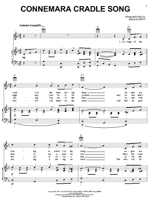Produktgalerie: Seite 1 von 1 Connemara Cradle Song, Delia Murphy, Gesang, Gitarre, Klavier