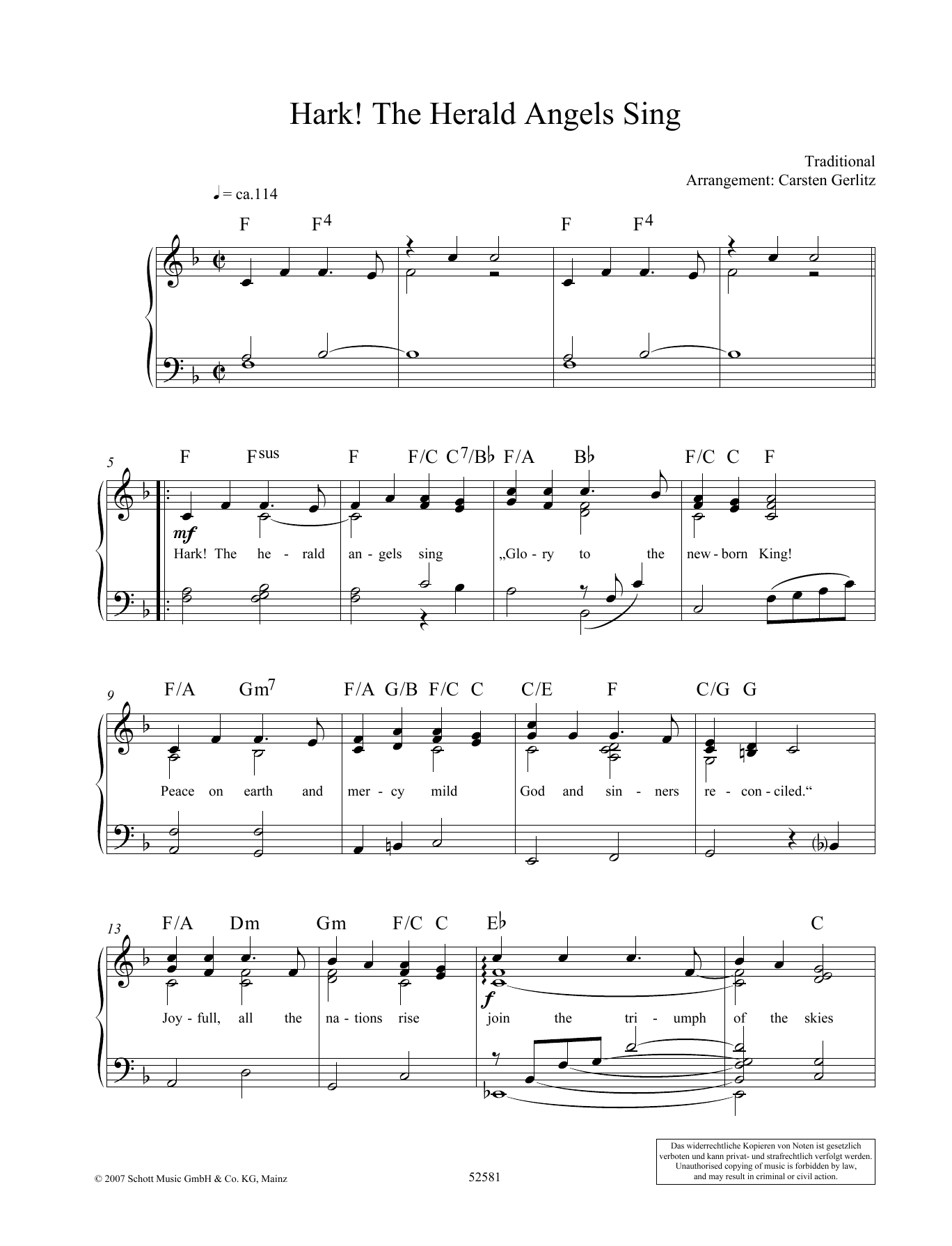 Product gallery: Page 1 of 1 Hark! The Herald Angels Sing, Carsten Gerlitz