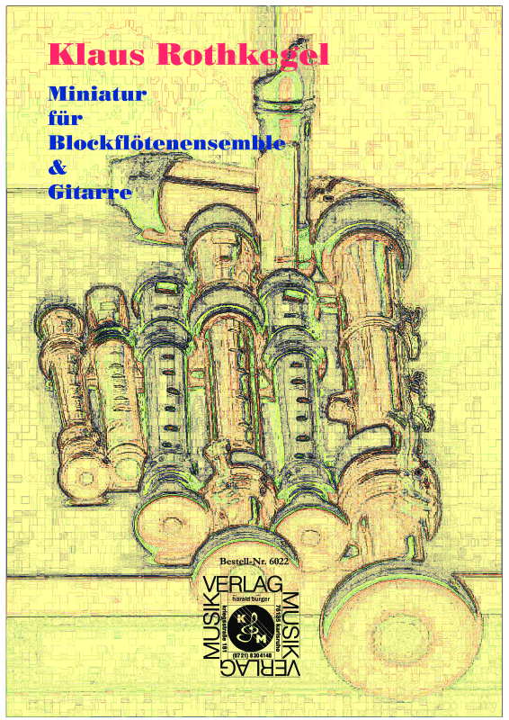 Produktbild zu: Miniatur für Blockflötenensemble & Gitarre (Partitur)