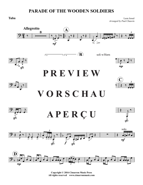 Produktgalerie: Seite 15 von 16 Parade of Wooden Soldiers , , (Blechbläserquintett)