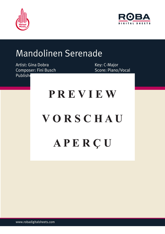 gallery: Mandolinen Serenade , Dobra, Gina, (Klavier + Gesang)