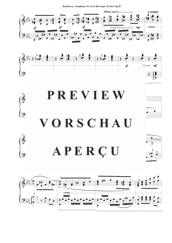 Produktgalerie: Seite 7 von 11 Symphony No.3 in E flat major ´Eroica´ Op.55 - Piano Version (Arr.Liszt), , Klavier Solo