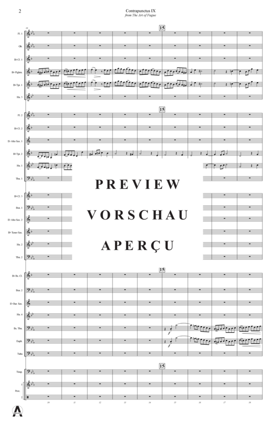 Produktgalerie: Seite 5 von 18 Contrapunctus 9 aus Kunst der Fuge , , (Concert Band)