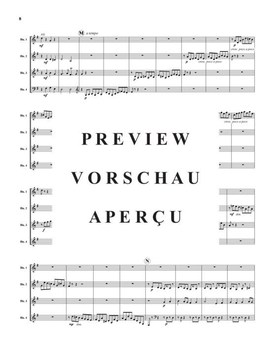 Produktgalerie: Seite 9 von 21 Fuge aus Sonate Nr. 3 in C-Dur, BWV 1005 , , (Hornquartett)