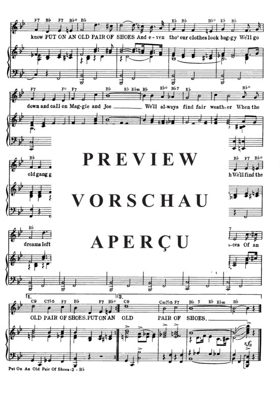 Produktgalerie: Seite 4 von 8 Put On An Old Pair of Shoes , Popular Standard, Klavier und Gesang