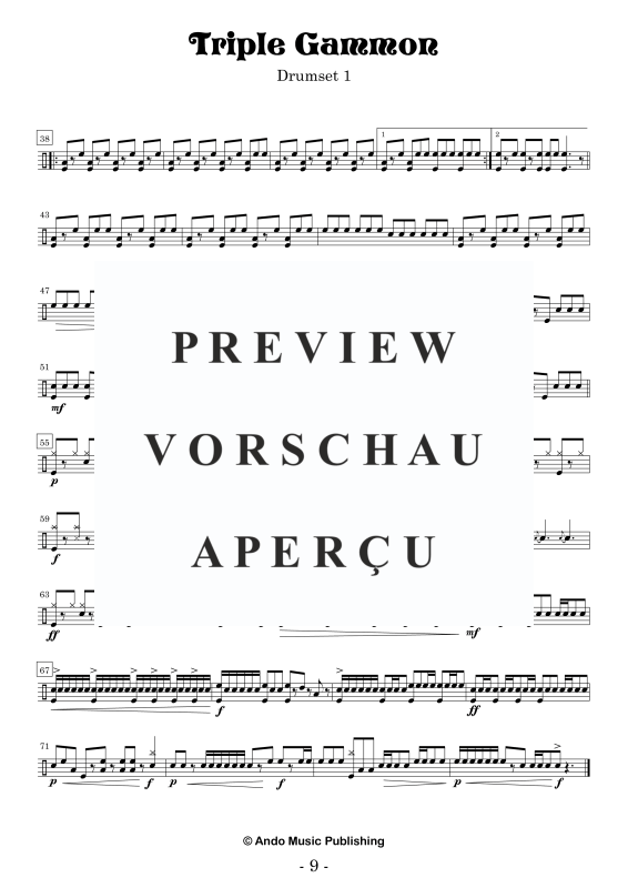 Produktgalerie: Seite 11 von 11 Triple Gammon, , Drumset Trio