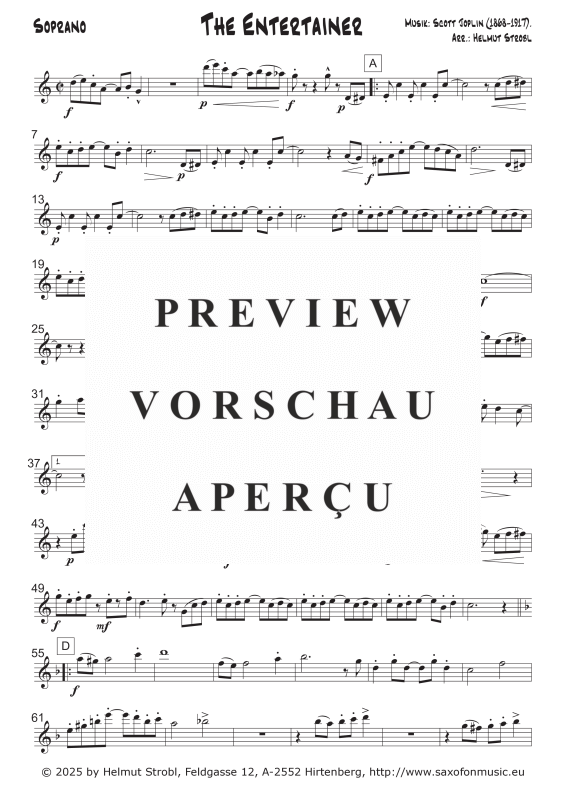 gallery: The Entertainer, , Saxophonquintett