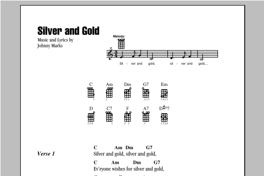 Product gallery: Page 1 of 1 Silver And Gold, Johnny Marks