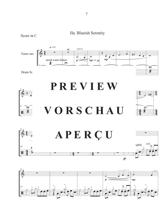 Product gallery: Page 11 of 21 Soundscapes (Saxophon (Es-Alt, das sich mit B-Tenor verdoppelt) , ,  and drums)