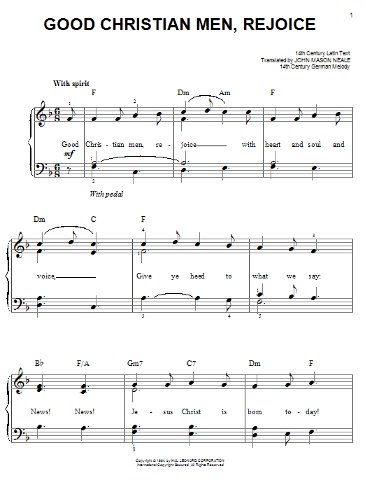 Product gallery: Page 1 of 1 Good Christian Men, Rejoice, John M. Neale