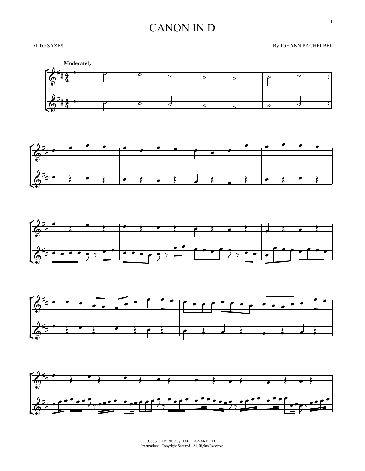 Product gallery: Page 1 of 1 Canon In D, Johann Pachelbel