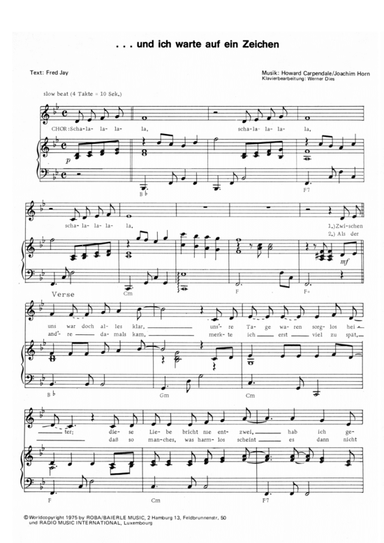 Produktbild zu: ... und ich warte auf ein Zeichen Howard Carpendale 