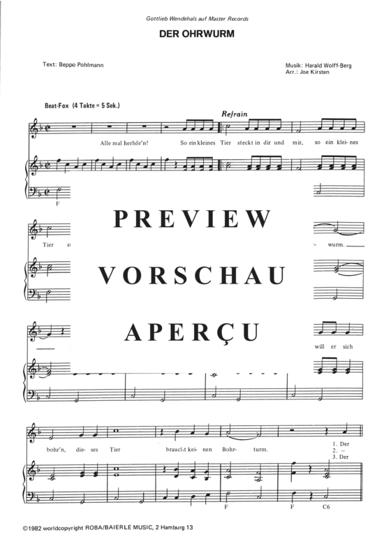 Produktgalerie: Seite 4 von 4 Der Ohrwurm , Wendehals, Gottlieb, Klavier und Gesang