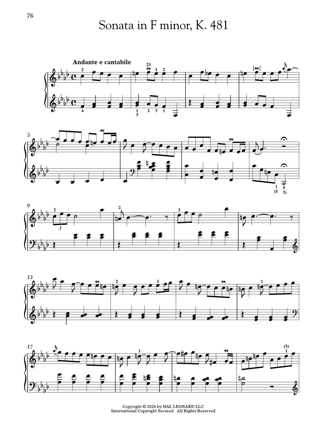 Produktgalerie: Seite 1 von 1 Sonata In F Minor, K. 481, Domenico Scarlatti, Klavier