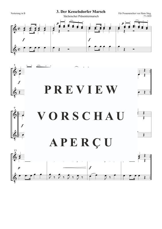 Product gallery: Page 4 of 5 Der Kesselsdorfer Marsch, , Trombone Choir