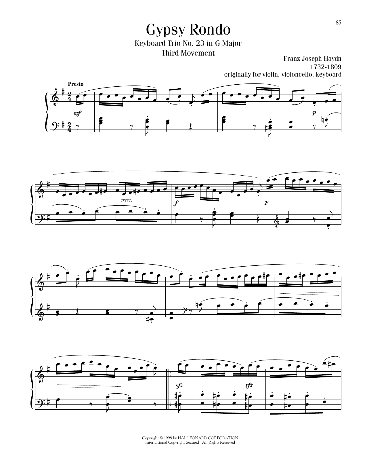 Produktbild zu: Gypsy Rondo