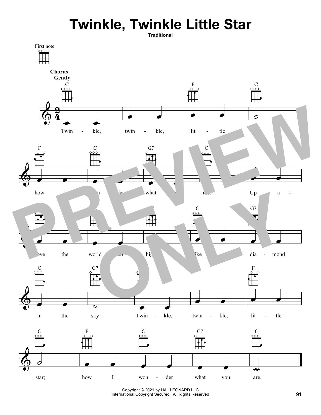 Product gallery: Page 1 of 1 Twinkle, Twinkle Little Star, Traditional