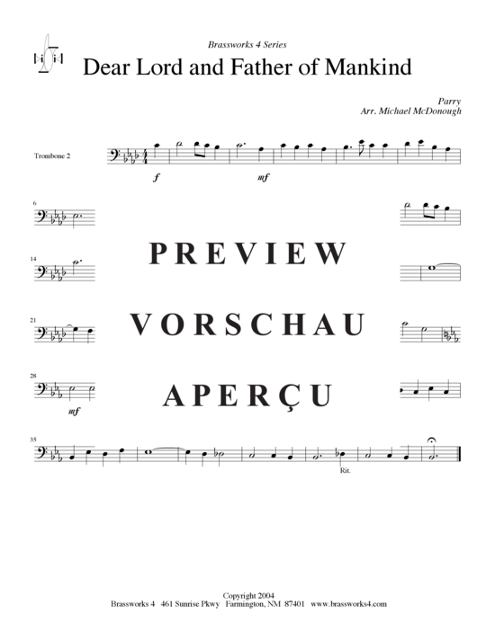 gallery: Dear Lord and Father of Mankind , , (Posaunen-Quartett)