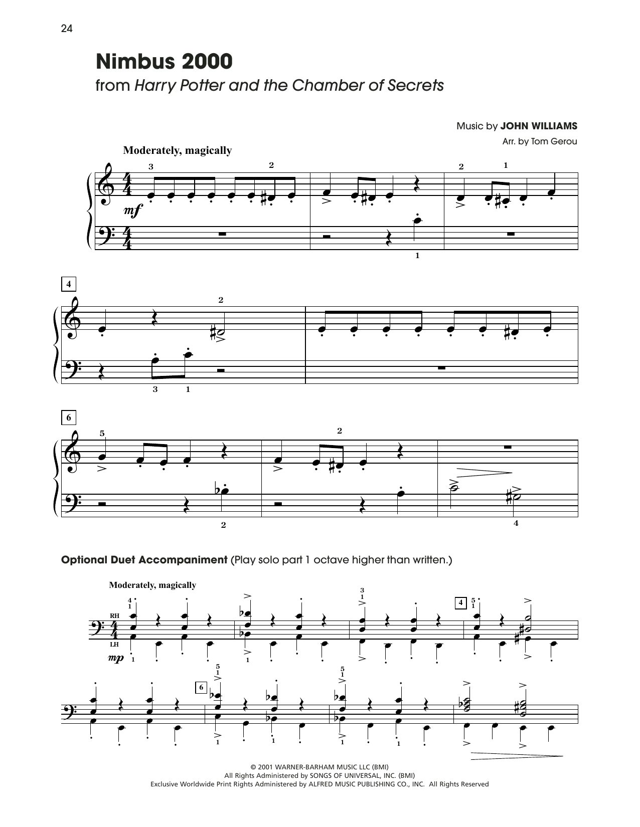 Produktbild zu: Nimbus 2000 (from Harry Potter) (arr. Tom Gerou)