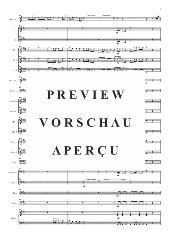 Produktgalerie: Seite 8 von 11 Trompetenkonzert D-Dur, , Concert Band und Solo Trompete in D