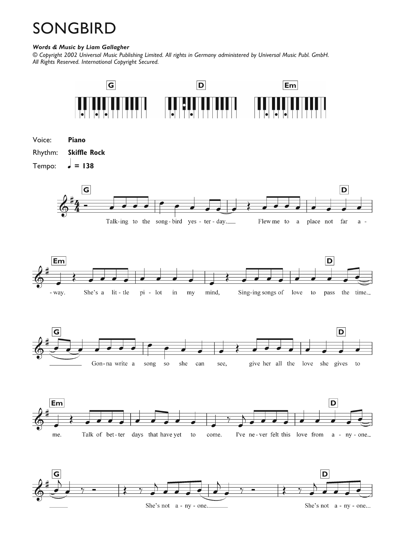 Produktbild zu: Songbird