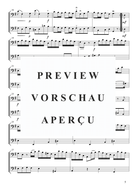 Produktgalerie: Seite 6 von 11 Sonate E-Moll, , Cello und Kontrabass