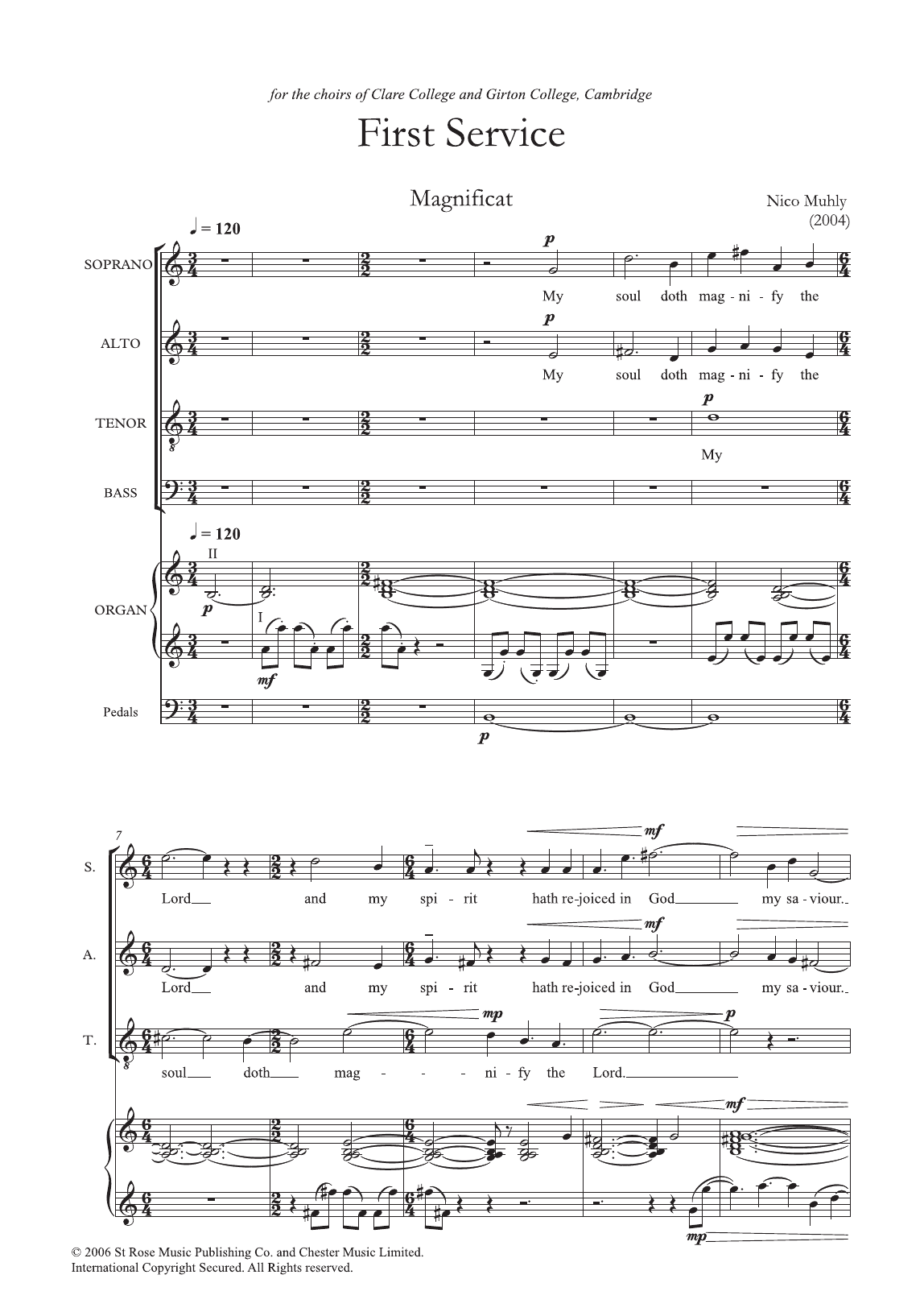 Product picture to: First Service (Magnificat and Nunc Dimittis)
