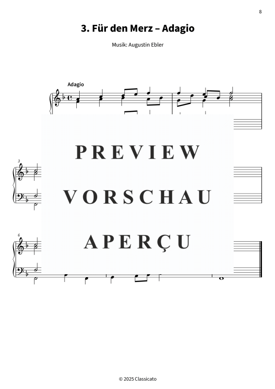 gallery: Der Morgen und der Abend - Klavierarrangements der Stücke für jeden Monat vom Hornwerk der Festung Hohensalzburg, , (Klavier Solo)