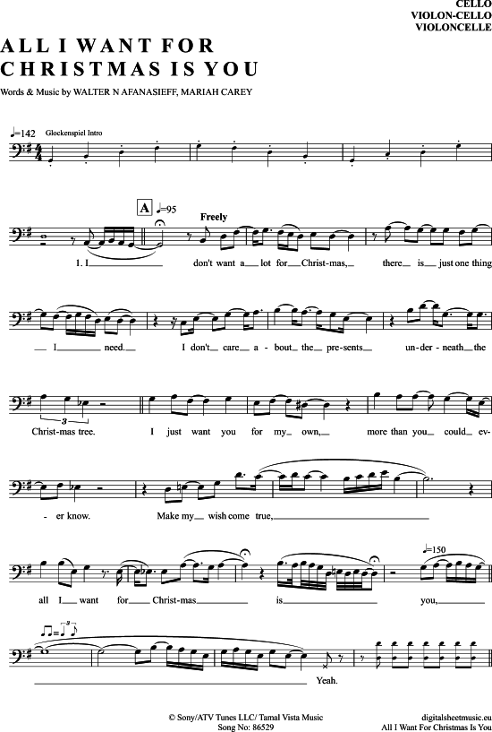 Produktbild zu: All I Want For Christmas Is You Mariah Carey