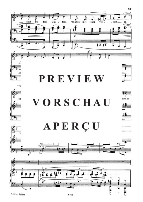 Product gallery: Page 3 of 3 Hauptmanns Weib, Op.25 No.19, , Medium Voice and Piano