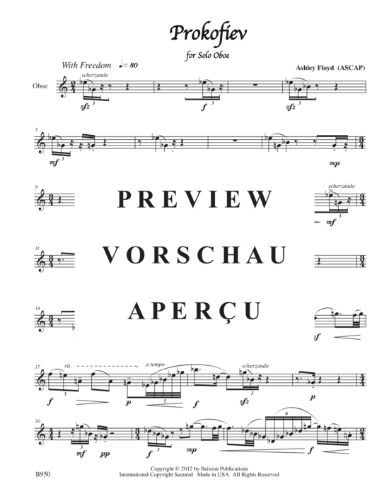 Product gallery: Page 5 of 8 Prokofiev , , (Oboe Solo)